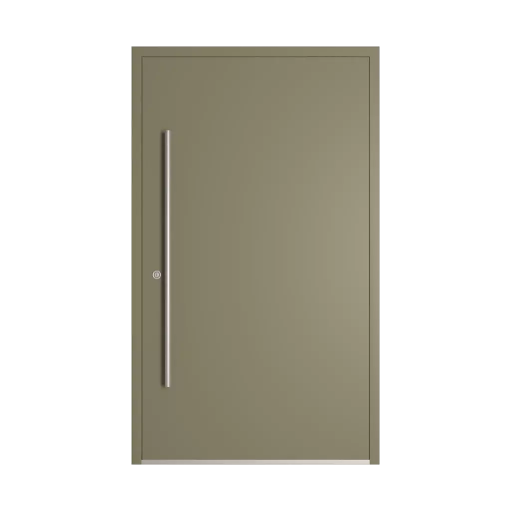 RAL 7002 Olive grey entry-doors models cdm model-18  