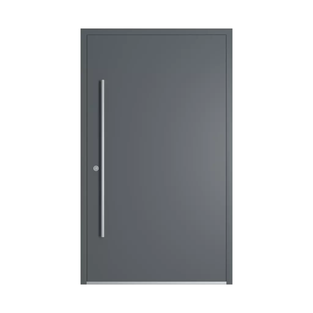 RAL 7012 Basalt grey entry-doors models cdm model-18  