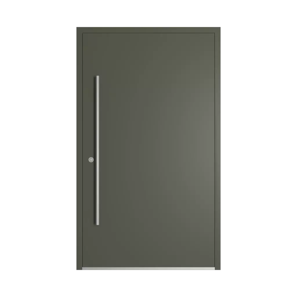 RAL 7013 Brown grey entry-doors models cdm model-18  