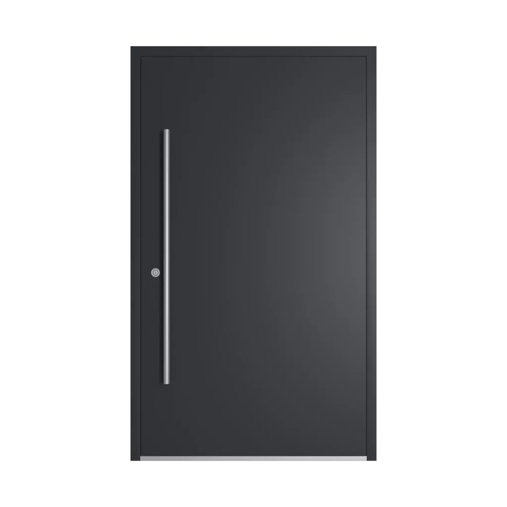 RAL 7021 Black grey entry-doors models cdm model-18  