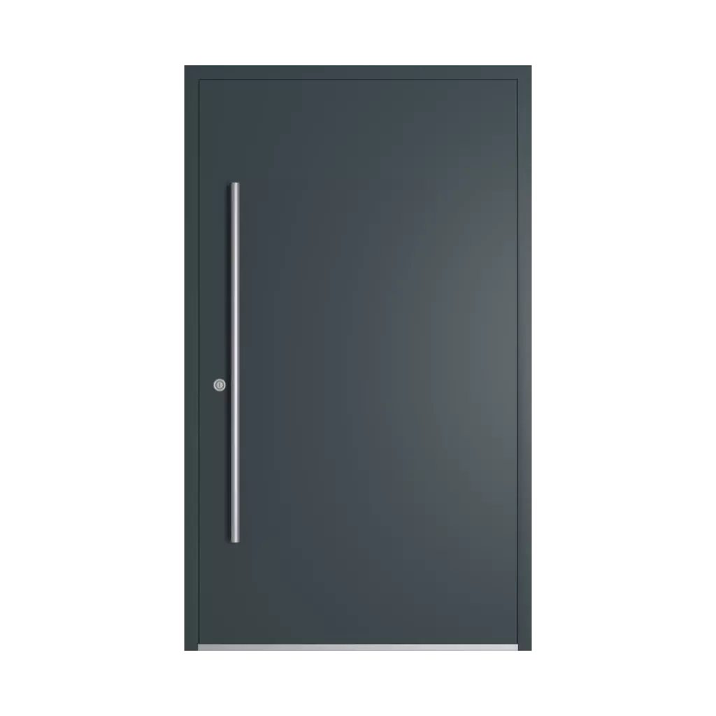 RAL 7026 Granite grey entry-doors models cdm model-18  