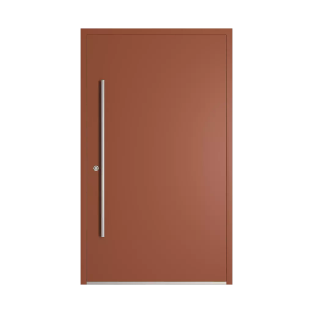 RAL 8004 Copper brown entry-doors models cdm model-18  