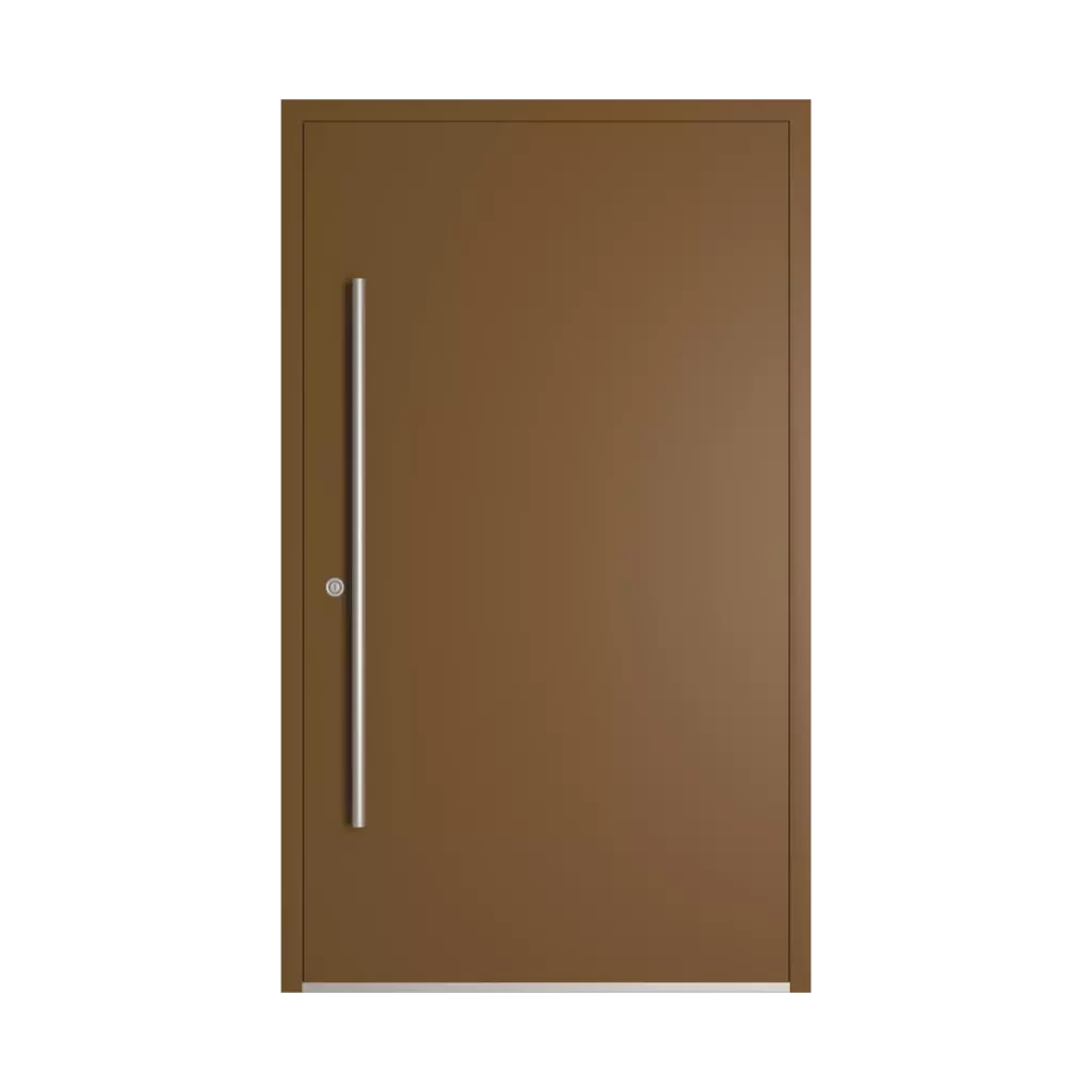 RAL 8008 Olive brown entry-doors models cdm model-18  