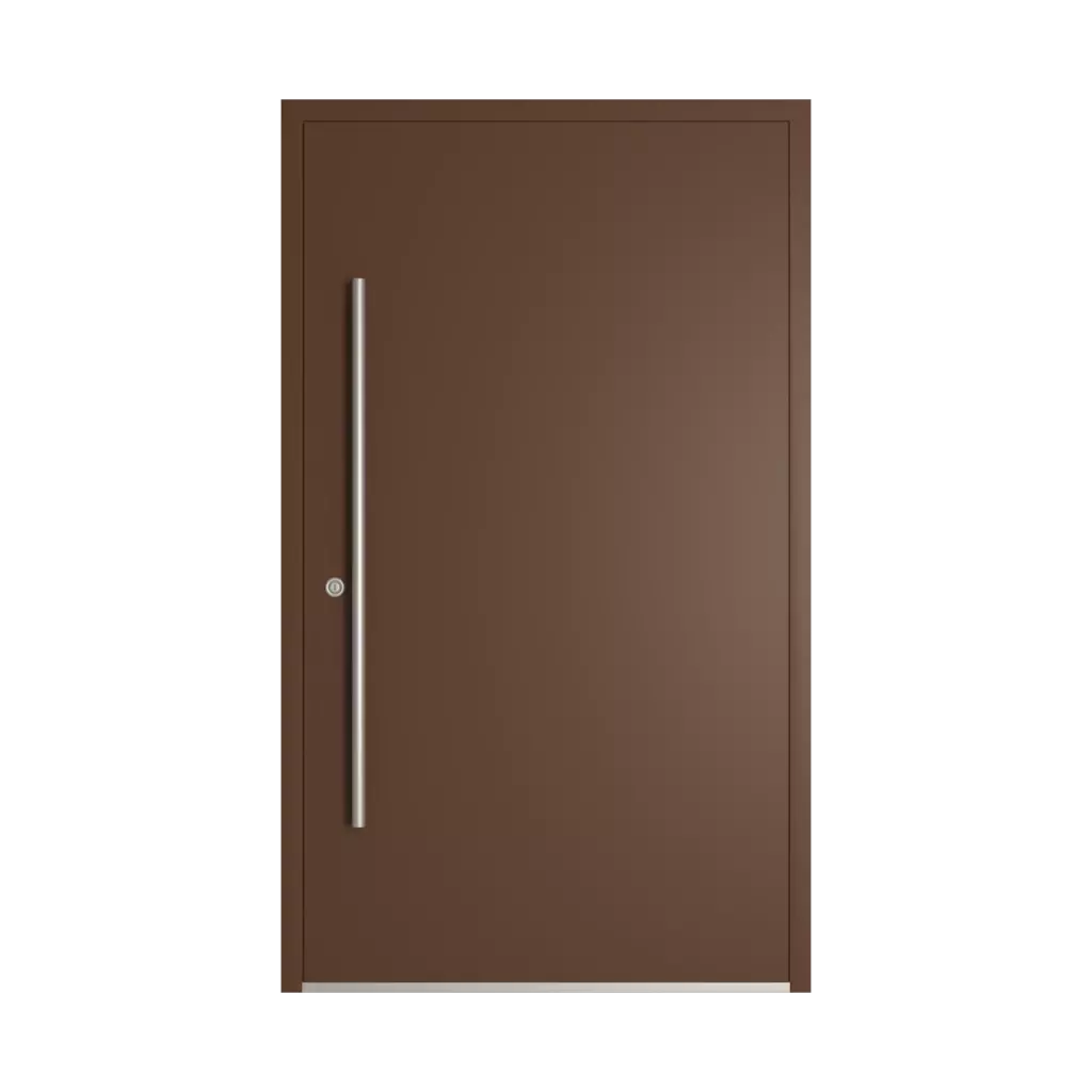 RAL 8011 Nut brown entry-doors models cdm model-18  