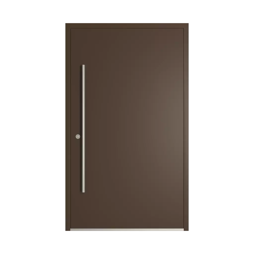 RAL 8014 Sepia brown entry-doors models cdm model-18  