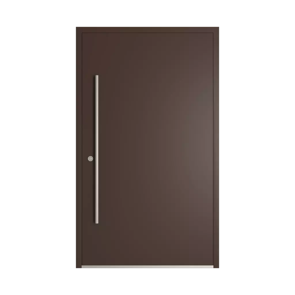 RAL 8017 Chocolate brown entry-doors models cdm model-18  
