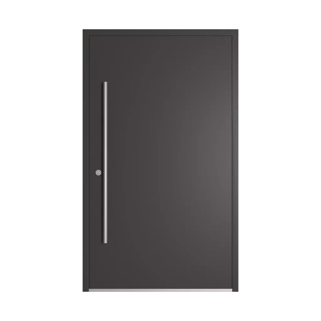RAL 8019 Grey brown entry-doors models cdm model-18  