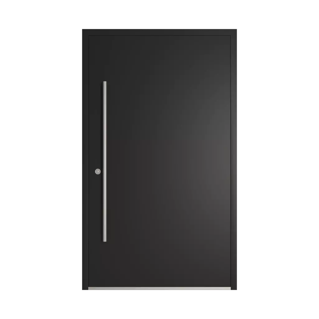 RAL 8022 Black brown entry-doors models cdm model-18  