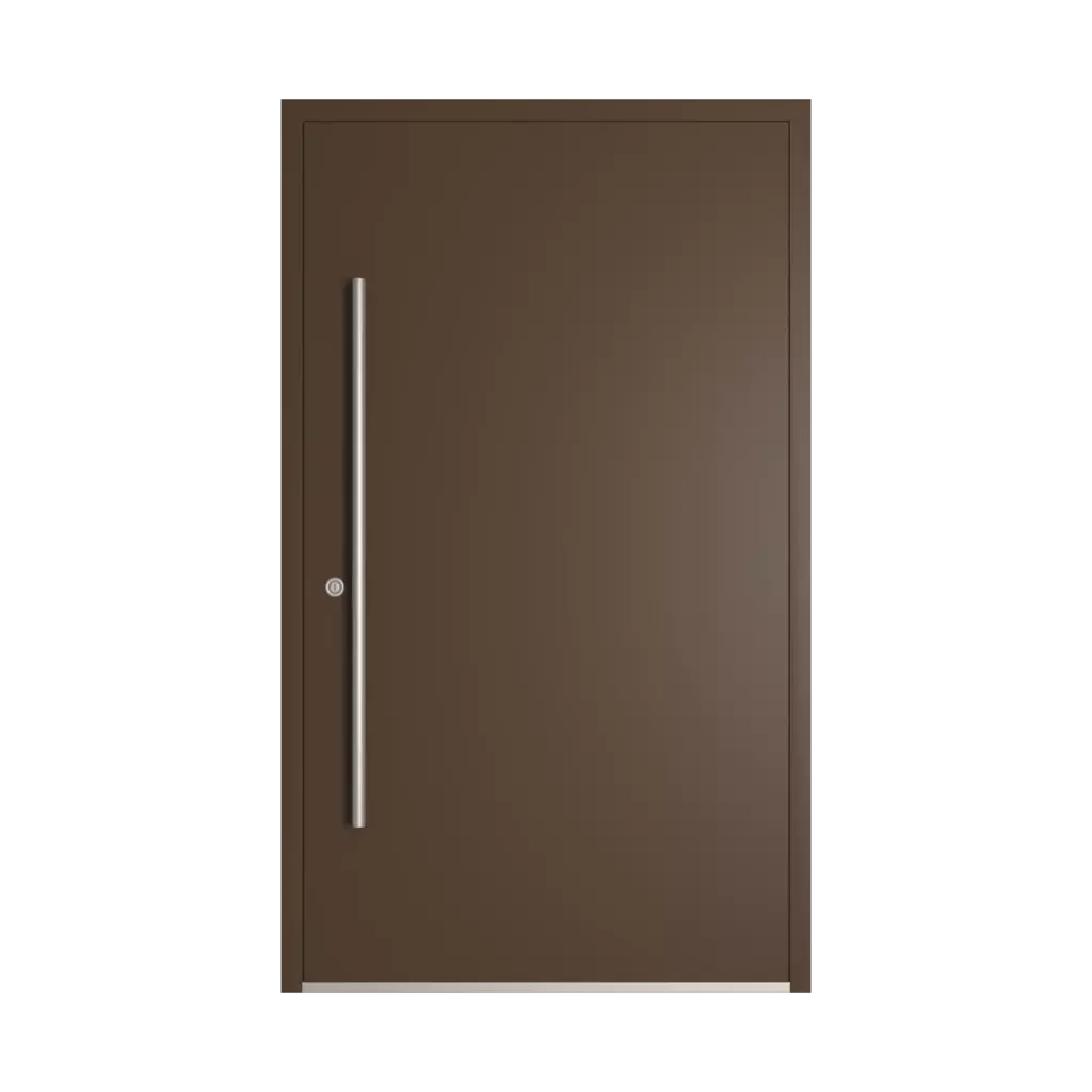 RAL 8028 Terra brown entry-doors models cdm model-18  