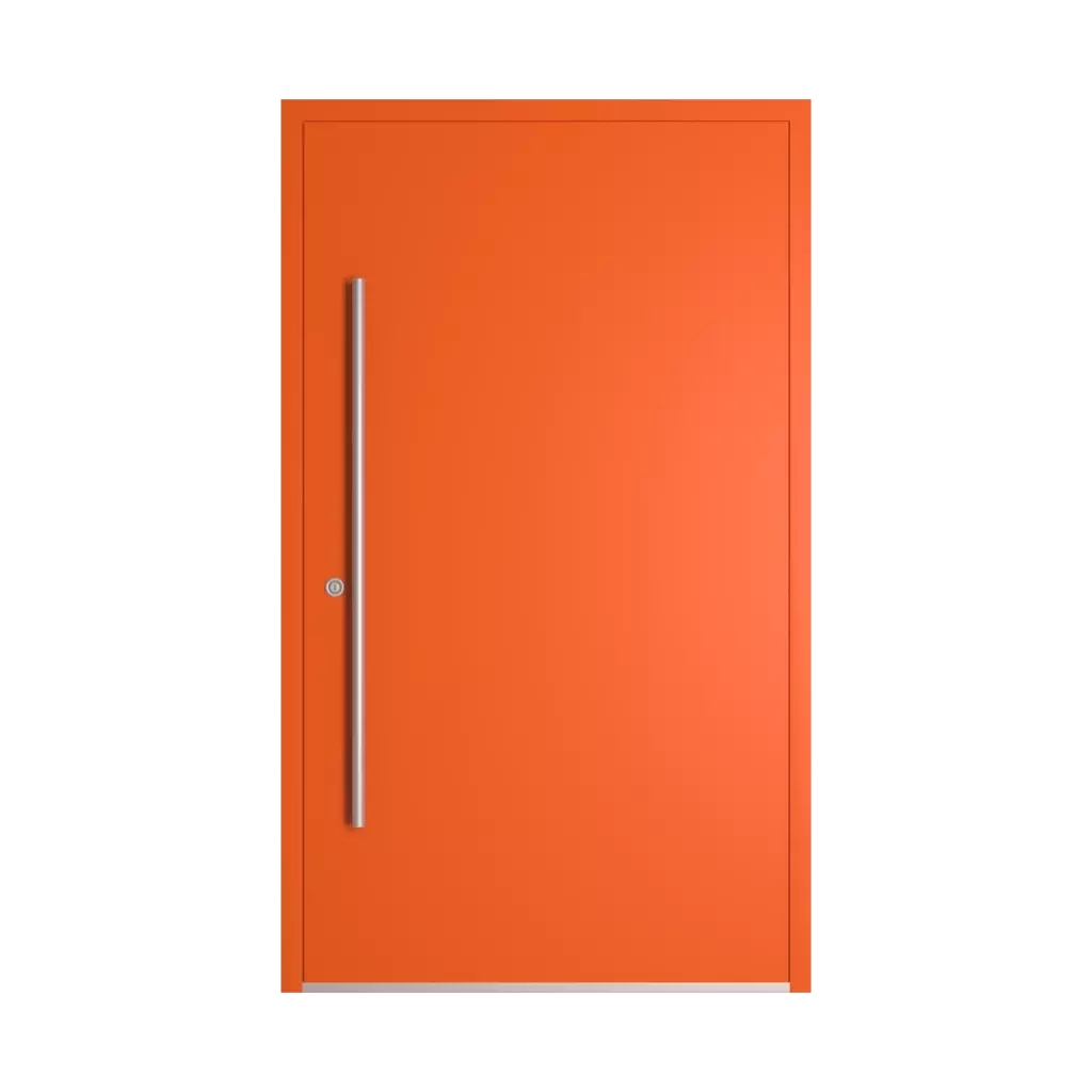 RAL 2004 Pure orange entry-doors models cdm model-18  