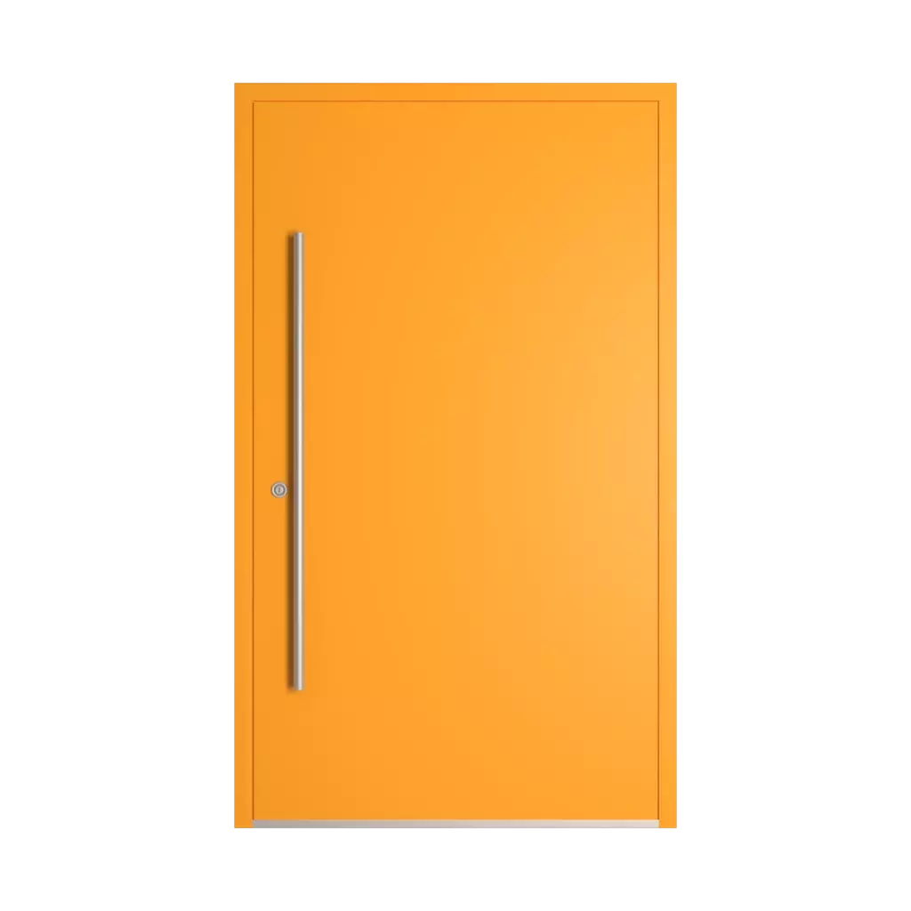 RAL 2007 Luminous bright orange entry-doors models cdm model-18  