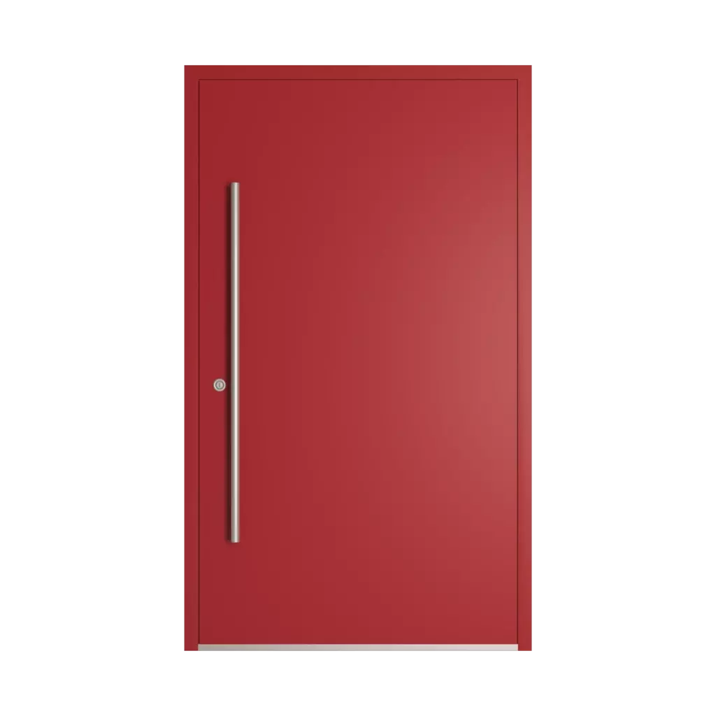 RAL 3002 Carmine red entry-doors models cdm model-18  