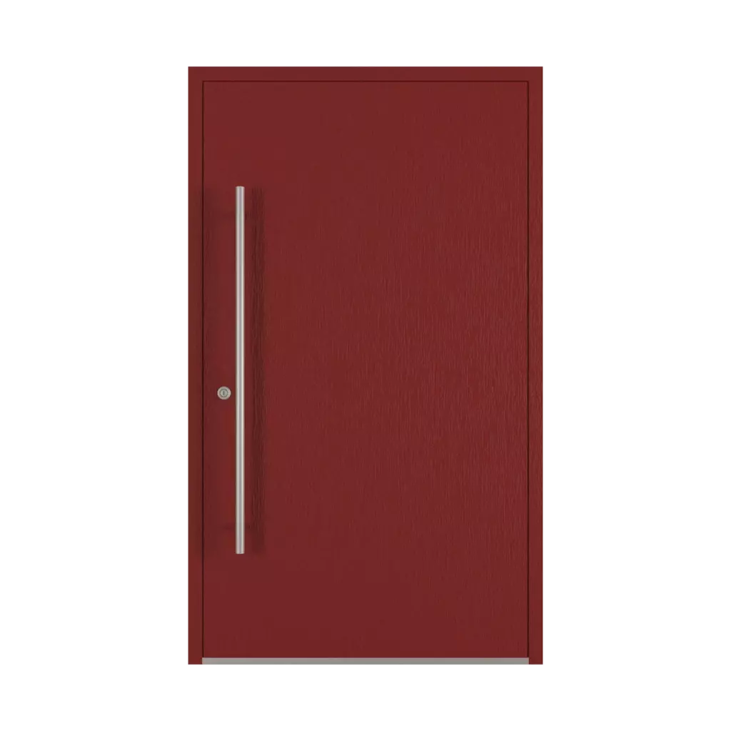 Dark red entry-doors models cdm model-18  