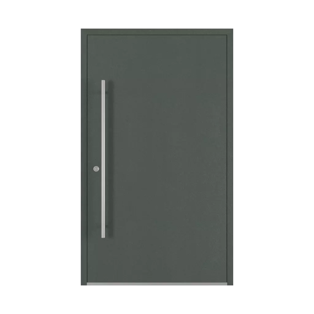 Aludec gray basalt entry-doors models cdm model-18  