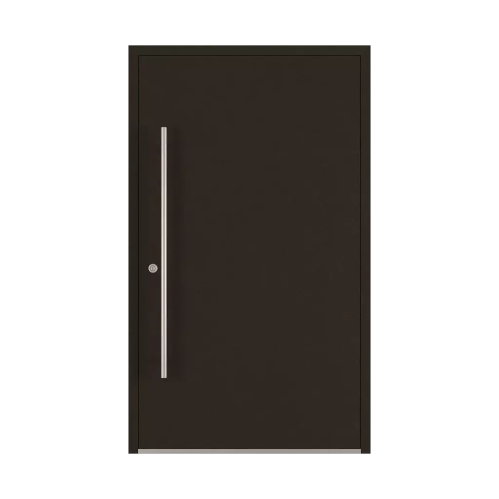 Dark brown matt entry-doors models cdm model-18  