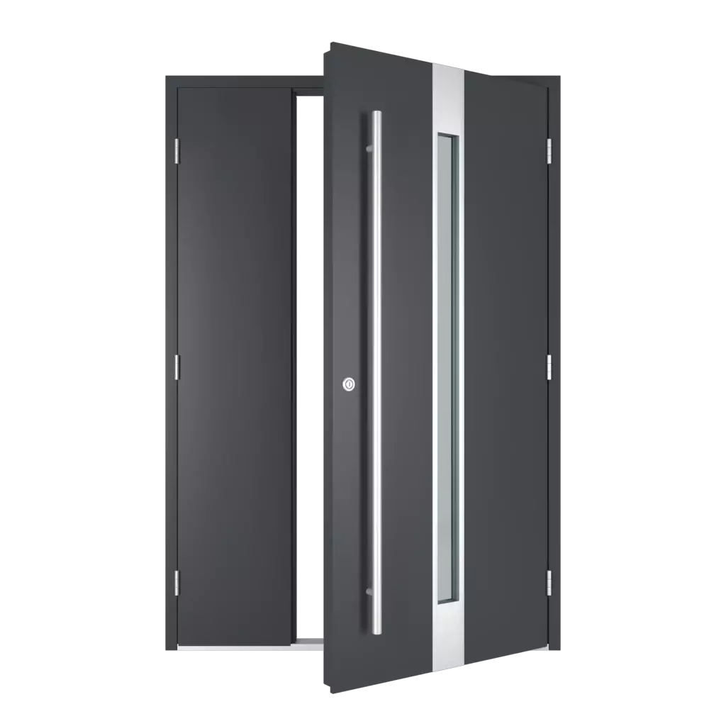 The right one opens outwards entry-doors models cdm model-18  