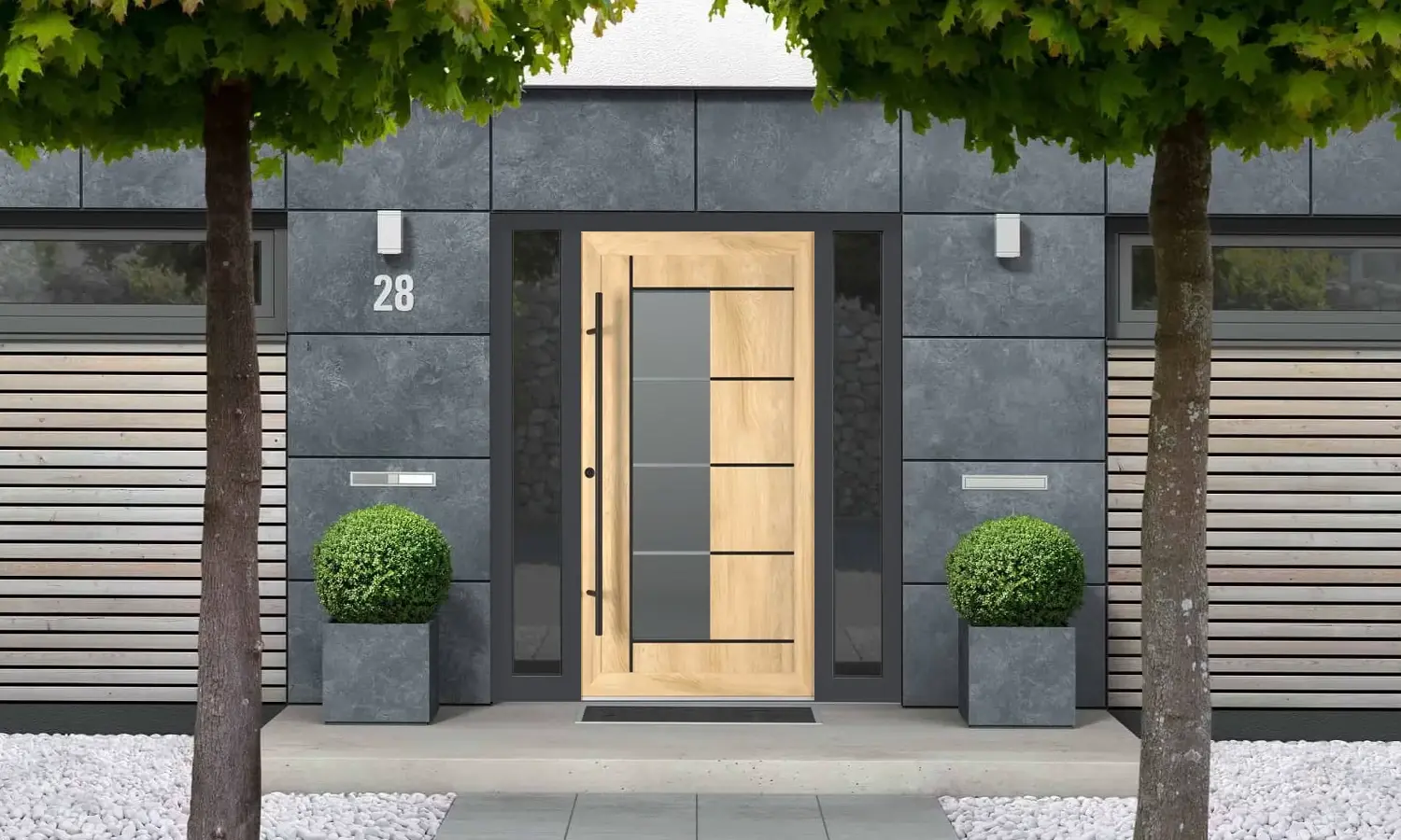 2802 PVC Black entry-doors models dindecor 2802-pvc-black  