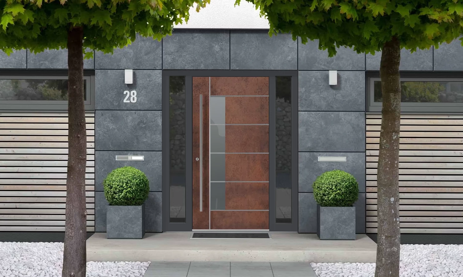 SK04 Corten 🏆 entry-doors models dindecor sk04-corten  