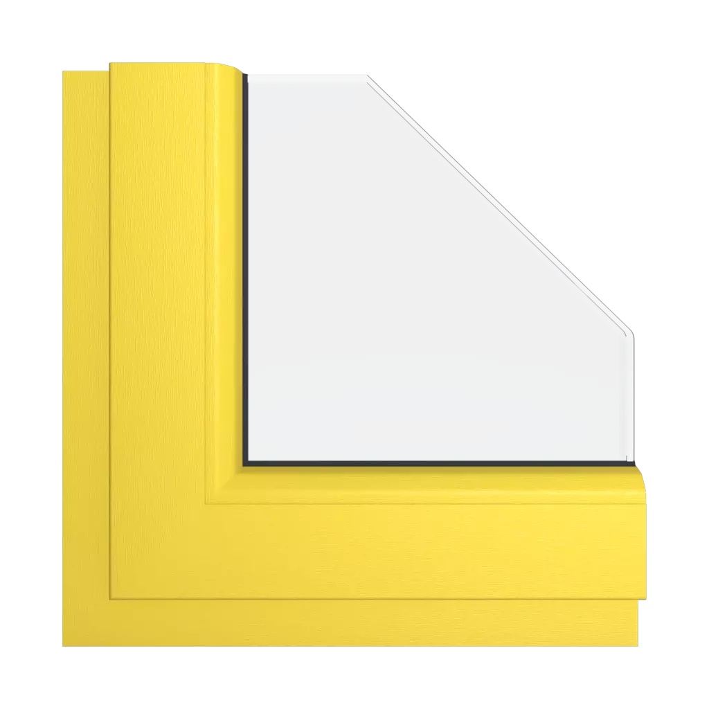 Yellow windows window-color veka-colors yellow interior