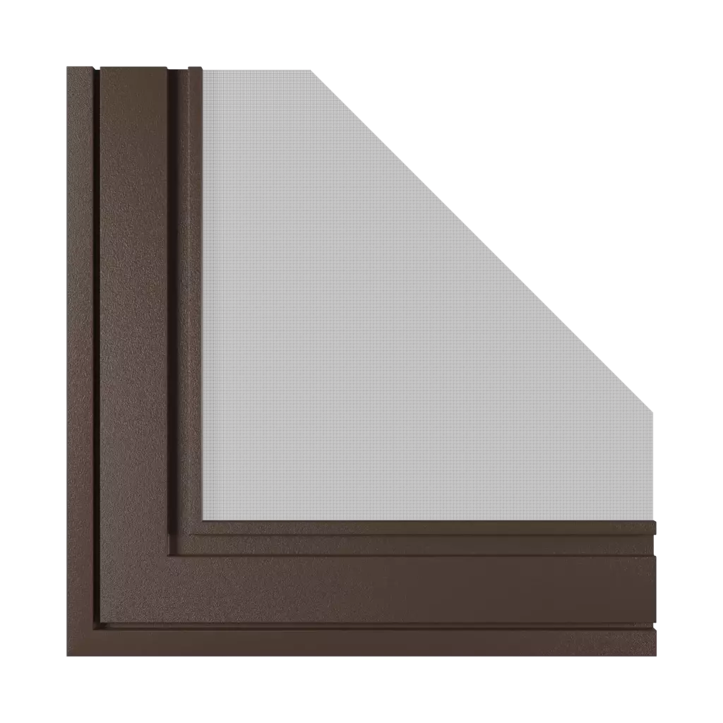 Dark brown windows window-accessories insect-screens insect-screen-types 