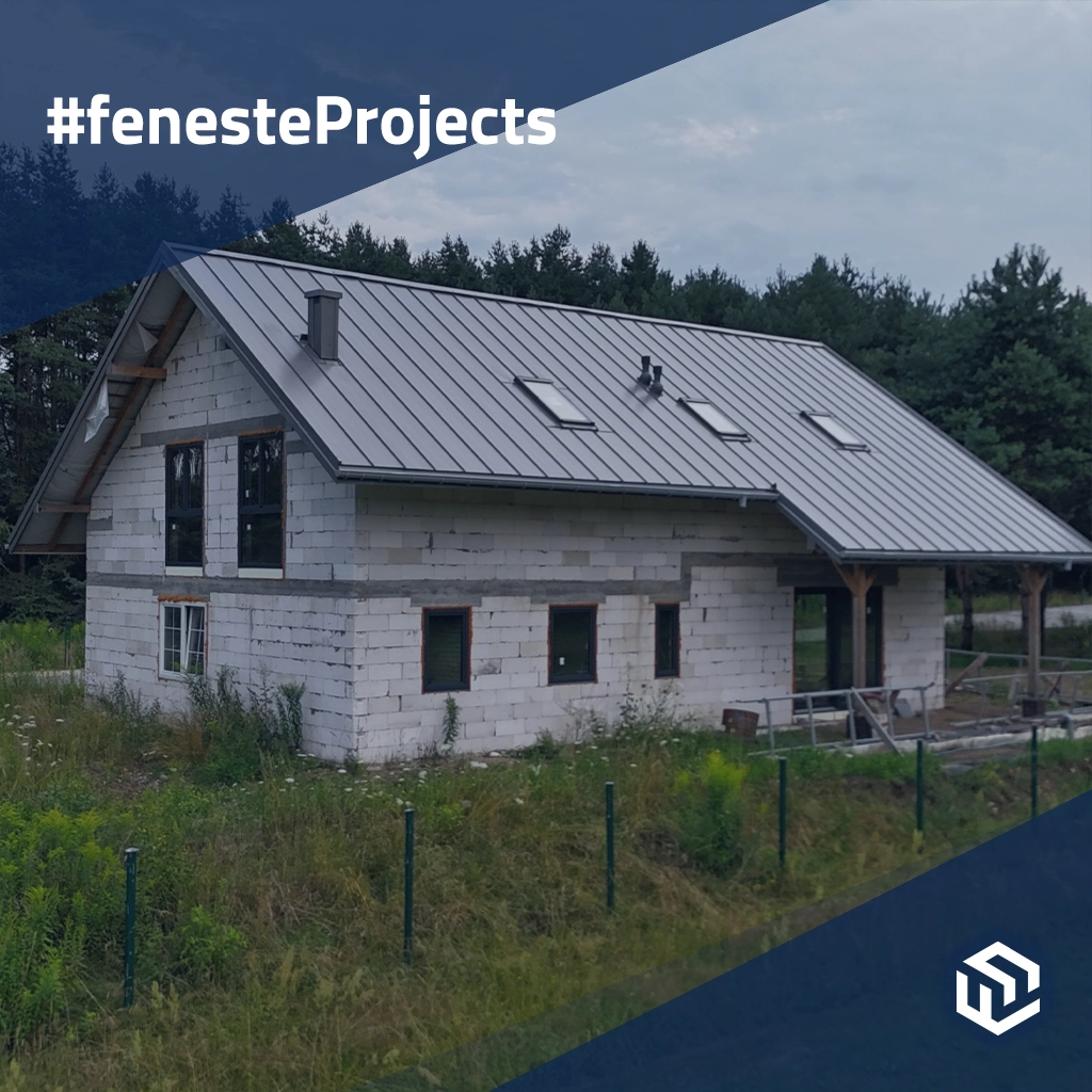 House with forest view from SMART-SLIDE window and functional garage 🎥 projects window-profiles pvc gealan smoovio 